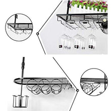 ZLJ Portabottiglie per Vino sospeso in Stile Europeo a soffitto in Stile Europeo Portabottiglie in Ferro Metallico per Bicchieri da Vino Portabicchieri Capovolto Bianco Dimensioni: L60 * L25cm