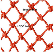 AI LI WEI Protective Net Decoration/Bambini Stair Sicurezza Nets Recinto Protezione Reti Balcone anticaduta Nets Decor Reti Cat Nets Ristorante Bar soffitto reti da Calcio Reti Uccello Nets Arancione