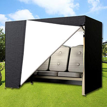 Keyohome Copertura Altalena 3 Posti Giardino Impermeabile in Poliestere 190T UV-Resistente Copertura Dondolo Durevole Utilizzate in Giardini Aperti (220x125x170cm, Nero)
