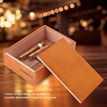 Portasigari, Scatola di Immagazzinaggio del Sigaro Della Cassa Dell'Umidificatore All'Aperto di Viaggio Portatile di Legno Regalo Ideale per Compleanno, Matrimonio, Regalo Aziendale