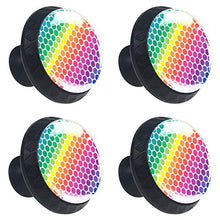 arcobaleno 4 PCS Pomelli per Porta, Pomolo per Mobile, Pomelli per Mobili con Viti, Maniglia per Armadietto, Pomelli per Porta, Pomelli per Cassetti per Porta, Armadio, Cassetto e Credenza