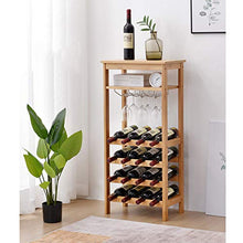 Portabottiglie in legno massello, portabottiglie da terra, armadietto per vini, portabottiglie, delicato e pratico/A / 100×29×47cm