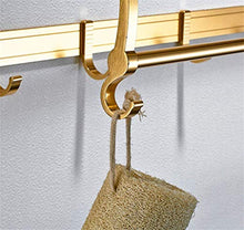 WWJ Portasciugamani Addensare Oro portasciugamani in Alluminio portasciugamani da Bagno portasciugamani portasciugamani Pieghevole