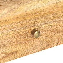 XHCP Comodino con cassetto, Comodino Contenitore per Soggiorno Camera da Letto 40x35x50 cm in Legno massello di Mango