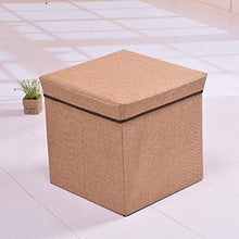 yanpengjuan Scatola di Immagazzinaggio Pieghevole, Cubo Poggiapiedi, Scatola di Giocattoli Pieghevole 30x30x30cm (Rosso)