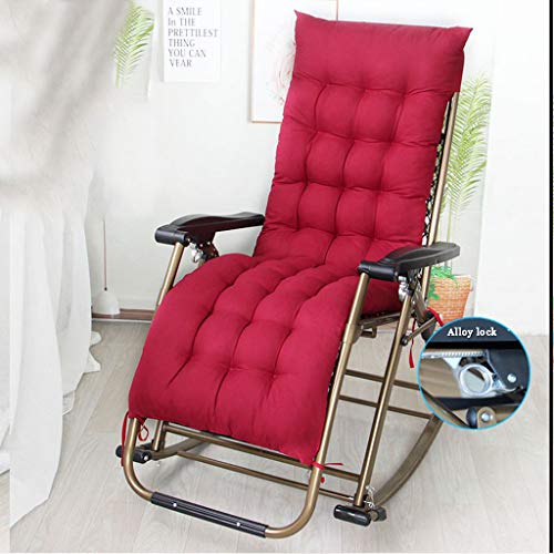 WUTONG Relax Poltrona reclinabile Poltrona da Giardino Soggiorno Balcone Camera da Letto Sala da tè Sedia da Studio Parete Spessa Tubo Doppio Filo Corda di Oxford Ispessita