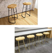 ZEH Sedia da Pranzo, Sedia, Sedia, seggiolone, seggiolone, Sgabello Bar Sgabello Schienale poggiapiedi contatore bistrot Colazione Pub Cafe Cucina Altezza Meta FACAI (Color : 1, Size : 75Cm)