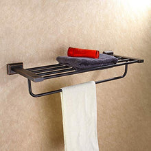 DKEE Europeo retrò 304 in Acciaio Inox Portasciugamani Portasciugamani Verniciato Nero Bagno Bagno Doppio Rack