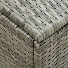 vidaXL - Scatola portaoggetti da Giardino in Resina Intrecciata, 180 x 90 x 75 cm, Colore: Grigio