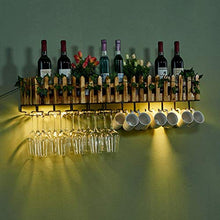 POETRY Portabottiglie Portabottiglie da Appendere a Parete in Legno massello Europeo Portabottiglie per Bicchieri da Vino per Uso Domestico Portabottiglie Capovolto Bar Ristorante Champagne Wine