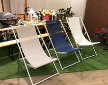 XONE Coppia Sdraio 5 Posizioni Grigio Melange | 2 Sdraio Spiaggia Giardino in Alluminio e textilene, Dimensioni 102x58x93 cm