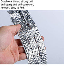 Tela da Vela Un Foglio di Alluminio Riflettente Netta ombrellone in Estate 85% del Tetto Tasso di ombreggiatura del Tetto Cortile Isolamento Termico Netto di Stanza Sole (Size : Size 1X5 Meters)