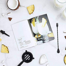 Wenzhihua Set di Miscelazione per Cocktail Set di Cocktail, Set di Cocktail, Set di Cocktail in Acciaio Inox Nero Opaco 11 Pezzi Parigino, Strumento BarStrumento A Barre