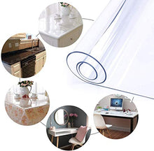 seveni Tovaglia Tovaglia in PVC Trasparente Vetro Morbido Piatto di Cristallo Copertura di Protezione per mobili Spessore Circa Trasparente Plastificata(3mm)(110x180cm/43.31x70.87in)