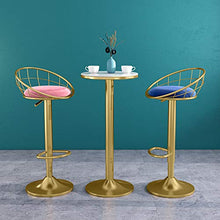 Swivel Bar Stool Counter Altezza Rotonda Alta-densità Spugna Sedia Regolabile Pub Sgabello con Pogatura Cromato E Schienale 360 Gradi Rotazione Alta Sgabello