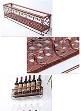 Mensola A Muro Portabottiglie In Ferro Metallico Portabottiglie Portabottiglie Portabottiglie E Bicchieri Da Vino Portabicchieri Portabicchieri Porta Calici (Dimensioni: L100 * W30Cm), L100 * W30Cm