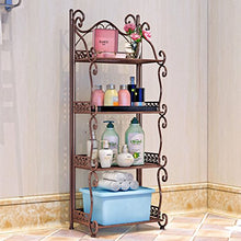 &ripiano di stoccaggio Mensola bagno in ferro battuto collezione bagno cucina pavimento bagno wc lavabo Scaffale di finitura