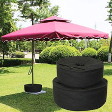 Borsa per ombrellone, Supporto per ombrellone Rinforzato Antivento Rotondo Base per Sacco per Sabbia riempibile Resistente Ombrellone per Sacco per Pesi, per ombrellone da Spiaggia per Esterno | Nero