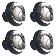 Baseball da muro 4 PCS Pomelli per Porta, Pomolo per Mobile, Pomelli per Mobili con Viti, Maniglia per Armadietto, Pomelli per Porta, Pomelli per Cassetti per Porta, Armadio, Cassetto e Credenza