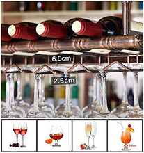 FWZJ Wine Lovers/Wall-Mounted Wine Racks Bar Hanging Rack/Wrought Iron Adjustable Height Bar Counter Wine Cooler,Can Hang Multiple Wine Glasses/Hanging Wine Holder/Floating Wine Sh
