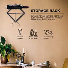 Cabilock Portabottiglie per Vino a Parete Portabottiglie per Vino Rosso Portabottiglie per Vino in Metallo Organizer per Bevande Portabottiglie per Liquori (Stile 2)