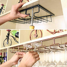 LSNLNN Portabocchiali da Vino, Portabocchia per Vino Appeso Barretta in Vetro per Vino, Ristorante, Decorazione Della Cucina Rack Appeso Glass,B,60X22.5Cm.