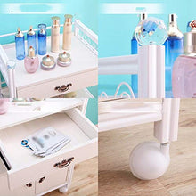YIN YIN Carrello per Ripiani Carrello con Ripiani, portapiatti ad Alta densità con cassetti, Carrello for Salone di Bellezza for salotti Semplice e Resistente, 2 Colori, 50X30X83.5CM Carrello a rulli