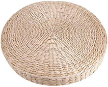 gongxi Cuscino del Sedile Cuscino Rotondo per Pouf da 40 Cm Cuscino per Pavimento in Tatami Cuscino per Yoga Morbido da Meditazione in Paglia per La Casa