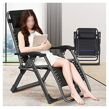Sywlwxkq Sedia Pieghevole reclinabile, sedie a gravità Zero per impieghi gravosi, sedie a Sdraio, Sdraio, Sdraio, Sdraio, Sdraio, Patio in Spiaggia, Campeggio, Larghezza Super 66/72 cm (col