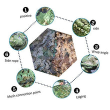 Jungle Rete Mimetica, Tessuto Oxford in Poliestere 210d Ad Alta Resistenza Camouflage Net, per Caccia in Campeggio Militare, Giardino, Terrazzo, Schermo Privacy Decorativo, Multiformato