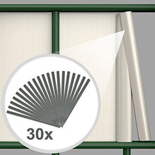 TecTake Rotolo Recinzione Altezza: 19cm PVC Antracite + Clip di Montaggio - Modelli Differenti - (70m | Grigio | No. 401876)