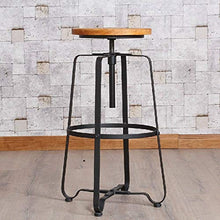 ChengBeautiful Sgabello Moderno Stile Classico Altezza Regolabile Bancone Sgabello in Legno Barra del Sedile Uso Cucina Bistrot sgabelli Alti (Color : Black, Size : 45x70x93cm)