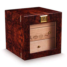 YUTRD ZCJUX Portable Cigar Humidor Desktop - Cigar Box Valigia con igrometro e umidificatore
