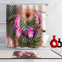 LIYAN Combinazione Bagno. Immagini Chiare E Colori Vivaci Rendono Il Tuo Bagno Pieno di Vita. Accessori da Bagno. Cactus. Fiori Rossi