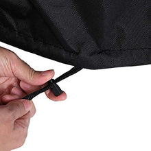 SONGMICS Copertura Ombrellone con Bacchetta, Tessuto Oxford 600D Impermeabile, Telo Protettivo per Ombrelloni Fino a 2 m, Anti-Sbiadimento, Cerniera, 134 x 25 cm, Nero GFC134BK