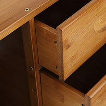 HYM Composto da Comodino Mini Comodino in bambù Tavoli Laterali con 3 Cassetti Accessorio Camera da Letto