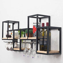 Porta Bottiglie da Vino Wine Rack Holder Vino Mensola Pensile del Vino del Metallo Espositore di Vino in Ferro Battuto Stare Ristorante Mensola Supporto A Parete della Cucina Bicchiere di Vino Mobili