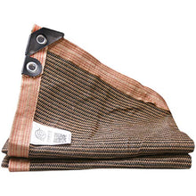JLXJ Telo Ombreggiante Tessuto Ombreggiante Marrone Parasole con Occhielli e Bordo Nastrato, Crema Solare al 90% a Prova di Polvere Maglia della Vela del Sole, per Tenda da Sole/Pergolato/Canile/Pisc