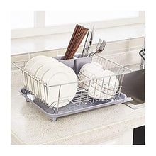LYM &ripiano di stoccaggio Scaffale da Cucina, Scaffale for Piatti in Acciaio Inossidabile Scolapiatti Piatti Stoviglie Stoviglie Contenitore for stoviglie Scaffale di Finitura