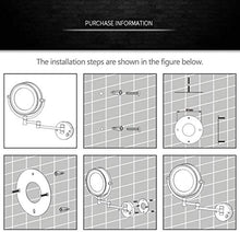 WZDD Specchio da Trucco da Parete Ingrandimento X10, Specchio Ingranditore con Luce Le, Pieghevole Rotazione a 360° Specchio Cosmetico per Il Bagno