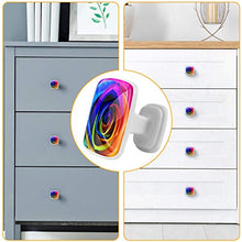 Rosa arcobaleno 4 PCS Pomelli per Porta, Pomolo per Mobile, Pomelli per Mobili con Viti, Maniglia per Armadietto, Pomelli per Porta, Pomelli per Cassetti per Porta, Armadio, Cassetto e Credenza