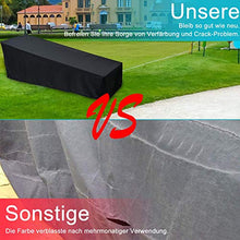 Copertura per lettino da giardino, confezione da 2 pezzi, impermeabile, antivento, resistente ai raggi UV, tessuto Oxford 210D, custodia protettiva per sedia a sdraio, 200 x 70 x 40/75 cm (nero)