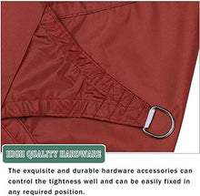 NOPEXTO Tenda A Vela Impermeabile Rettangolare,Vela Ombreggiante,Protezione Raggi UV Vela Tenda, Tenda da Sole per Esterno (3×3m,Rosso Ruggine)