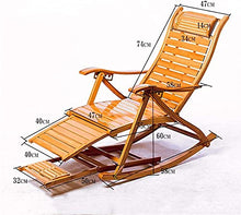 Sedia a Sdraio Beach Yard Piscina Pieghevole Pieghevole Reclinabile Chaise Chaise Bamboo Lounge Chair Interno Outdoor Rocking Relax Chair