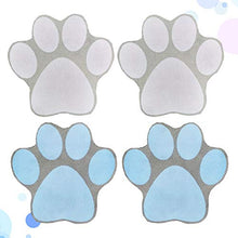 TOPBATHY 4 Pezzi Adesivi per Impronte di Cani Adesivi per Vasca Antiscivolo Decalcomanie Autoadesivi per Vasca (Grigio + Blu)