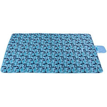 STKASE® Coperta da Picnic,Coperta Telo Picnic Impermeabile Grande Pieghevole Portable Tre Strati Picnic Stuoie per Spiaggia Campeggio Giardino, Cotone e PEVA,145 * 80CM