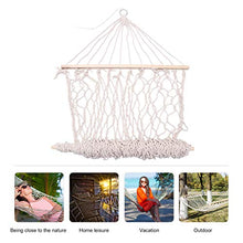 GARNECK Accessori da Campeggio Estivi per L'esterno Amaca Amaca a Rete Resistente in Corda di Cotone Adatta per Mare Campeggio Giardino (Bianco)