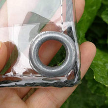 YYFANG Telo Impermeabile Esterno，Trasparente Telone, Durevole Telo Resistente alle Intemperie con Fori, con Corda Pieghevole Impianti Copertura Antipioggia sul Tetto