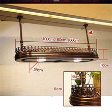 Portaoggetti da Cucina Portabottiglie in Metallo da Appendere, Portabottiglie da Appendere in Vetro da Vino in Ferro Europeo E Supporto per Calice (Dimensioni: 80 * 28 Cm)