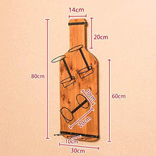 Scaffale Legno Porta Vino Scaffale Vini A Muro Portabottiglie Per Vino Porta Bottiglie E Vetro- Portabottiglie Da Parete, Contiene 3 Bottiglie Di Vino E 3 Bicchieri Da Vino